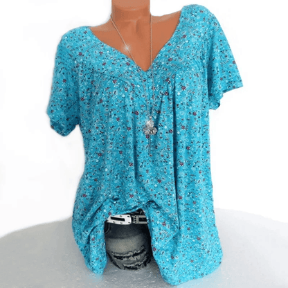 Floral Sleeveless VNeck Tank Top  Lightweight Casual Summer Shirt For Women 4
