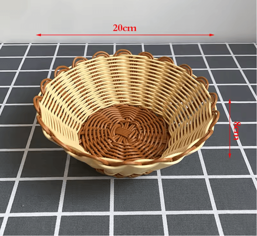 Japanese Style Wooden Dessert Plate  Round Solid Wood Snack Tray For Fruit Sweets And Appetizers 6