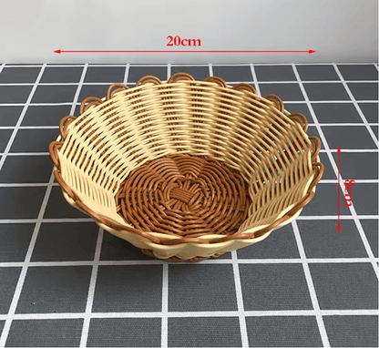 Japanese Style Wooden Dessert Plate  Round Solid Wood Snack Tray For Fruit Sweets And Appetizers 6