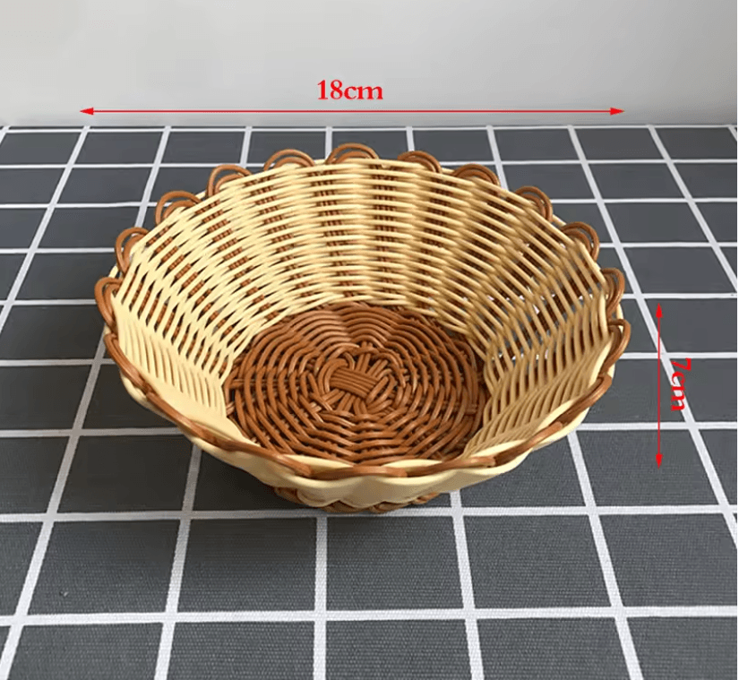 Japanese Style Wooden Dessert Plate  Round Solid Wood Snack Tray For Fruit Sweets And Appetizers 4
