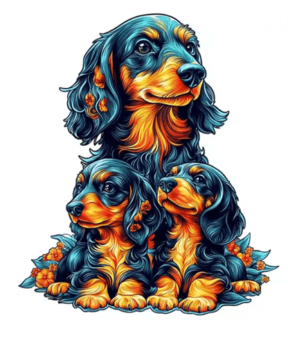 Wooden Animal Jigsaw Puzzle  Unique Dog Puzzle Gift For Adults And Kids 18