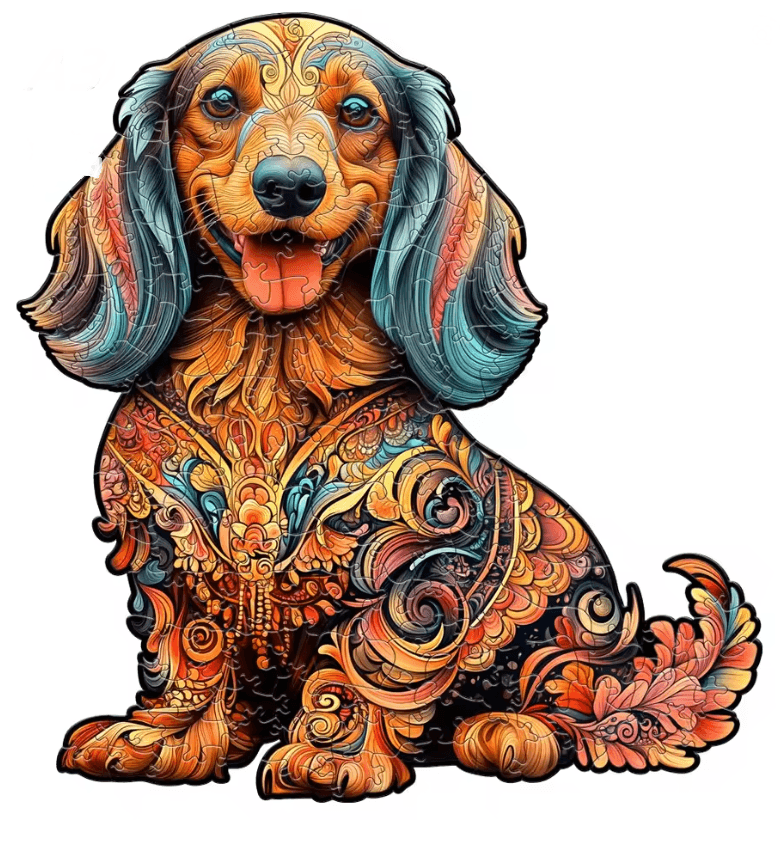 Wooden Animal Jigsaw Puzzle  Unique Dog Puzzle Gift For Adults And Kids 13