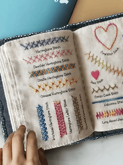 DIY Embroidery Stitch Book Set  Illustrated Sewing Guide For Beginners And Crafters 4