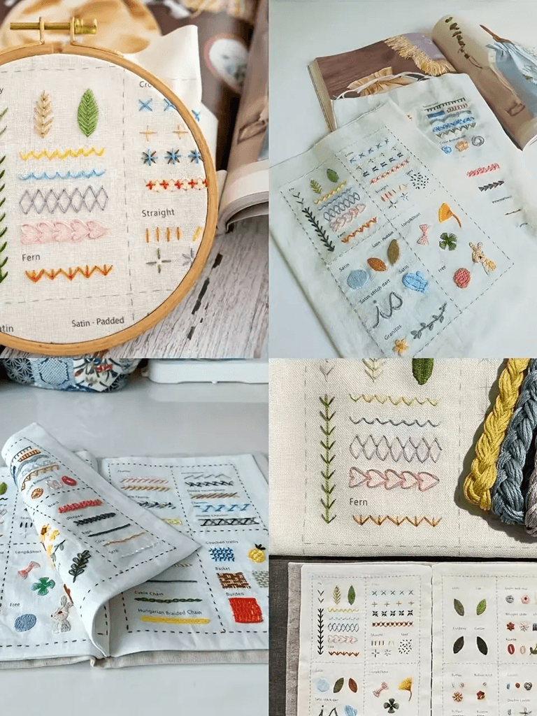 DIY Embroidery Stitch Book Set  Illustrated Sewing Guide For Beginners And Crafters 3