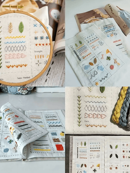 DIY Embroidery Stitch Book Set  Illustrated Sewing Guide For Beginners And Crafters 3