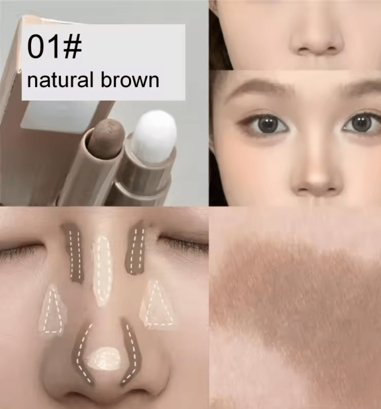 DoubleEnded Contour And Highlight Stick  Waterproof Cream Makeup For Sculpted Radiant Skin 3
