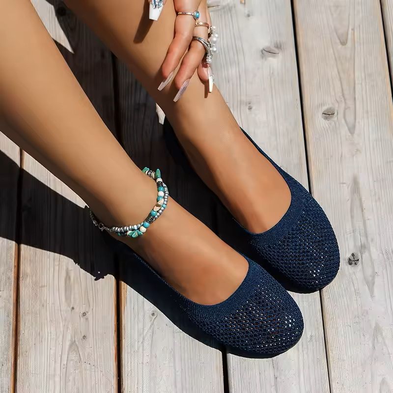 Breathable Knit Ballet Flats For Women 15