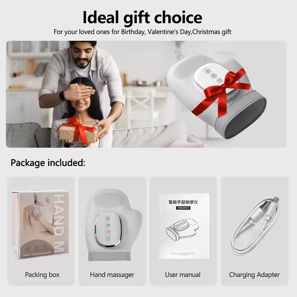 Electric Hand Massager With Heat And Compression Therapy 4