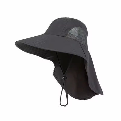 Wide Brim Outdoor Sun Hat With Neck Cover 7