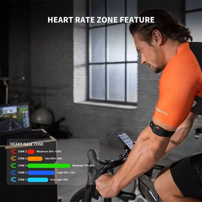 Armband Heart Rate Monitor With RealTime HR Zones And Calorie Tracking 3