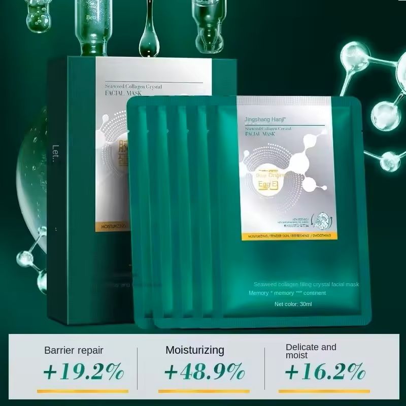 Seaweed Collagen Crystal Face Mask for Hydration and Skin Rejuvenation