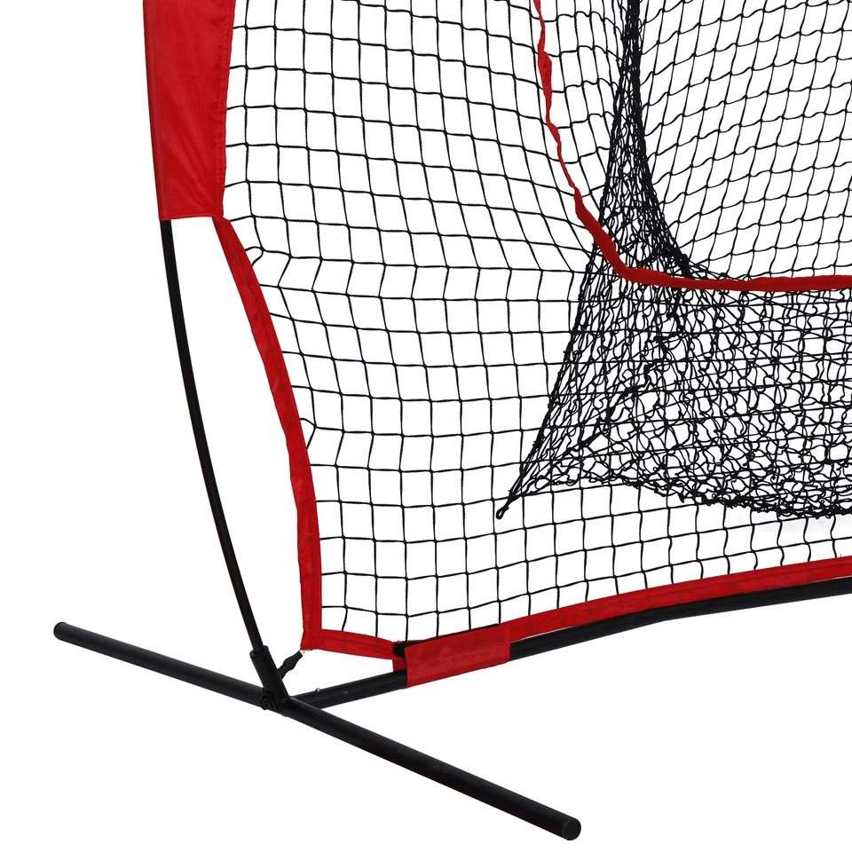 Softball Baseball Practice Net Portable Hitting  Batting Net Bow Frame With Carry Bag 3
