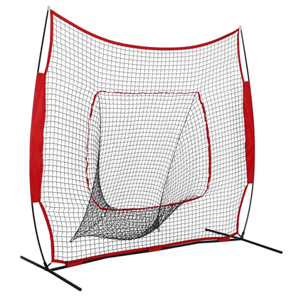 Softball Baseball Practice Net Portable Hitting  Batting Net Bow Frame With Carry Bag 1