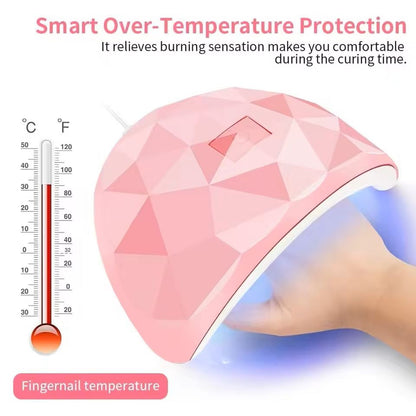 UV LED Nail Dryer Lamp For Gel Polish Curing And Salon Nails At Home 2