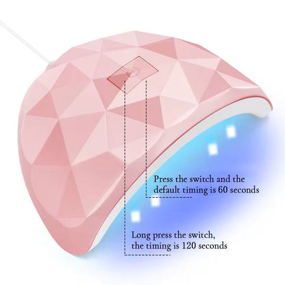 UV LED Nail Dryer Lamp For Gel Polish Curing And Salon Nails At Home 3