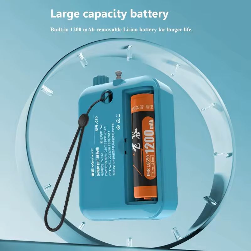 Mini Portable FM Radio With Bluetooth Speaker And MP3 Music Playback 0