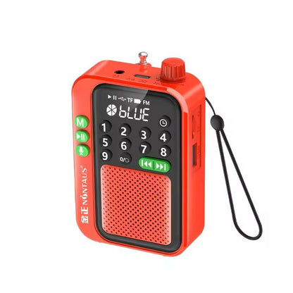 Mini Portable FM Radio With Bluetooth Speaker And MP3 Music Playback 9