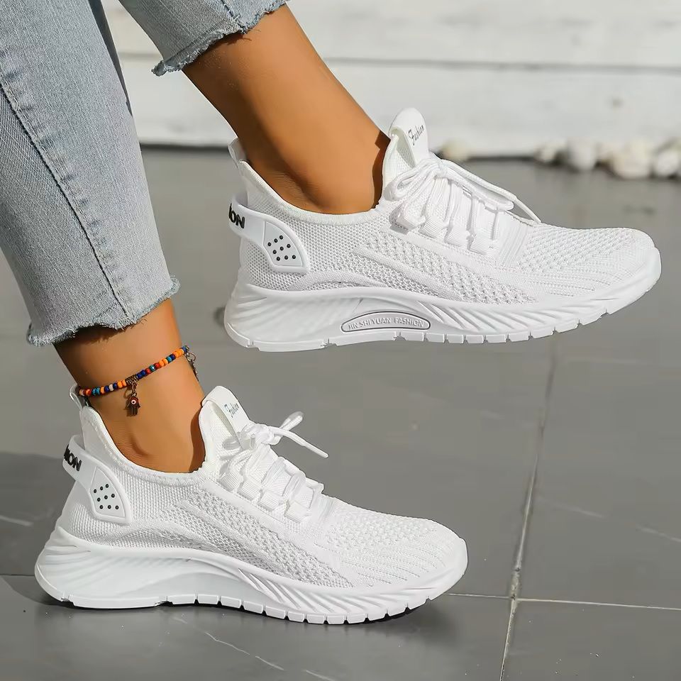 Womens Casual Fly Weave Sneakers For Fall Walking And Everyday Wear 1