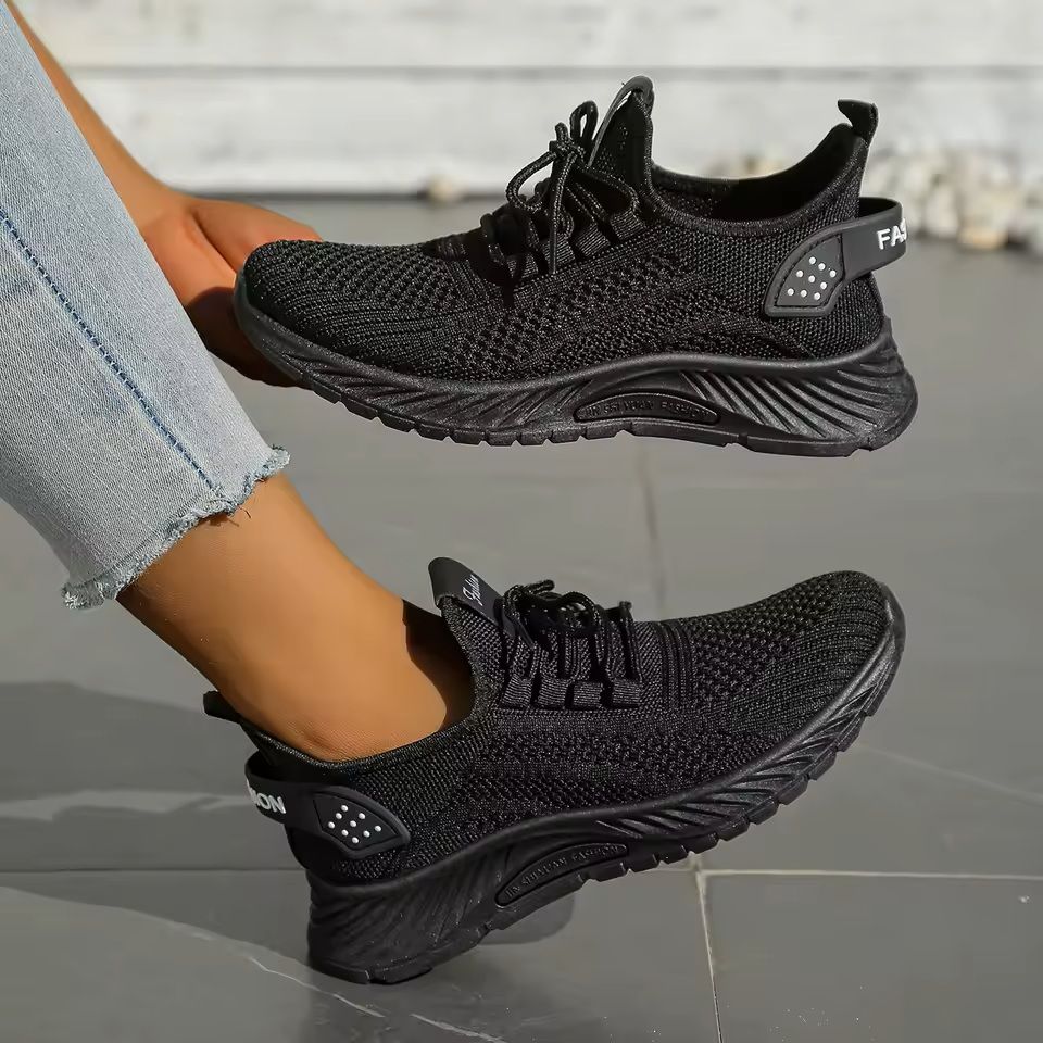 Womens Casual Fly Weave Sneakers For Fall Walking And Everyday Wear 3