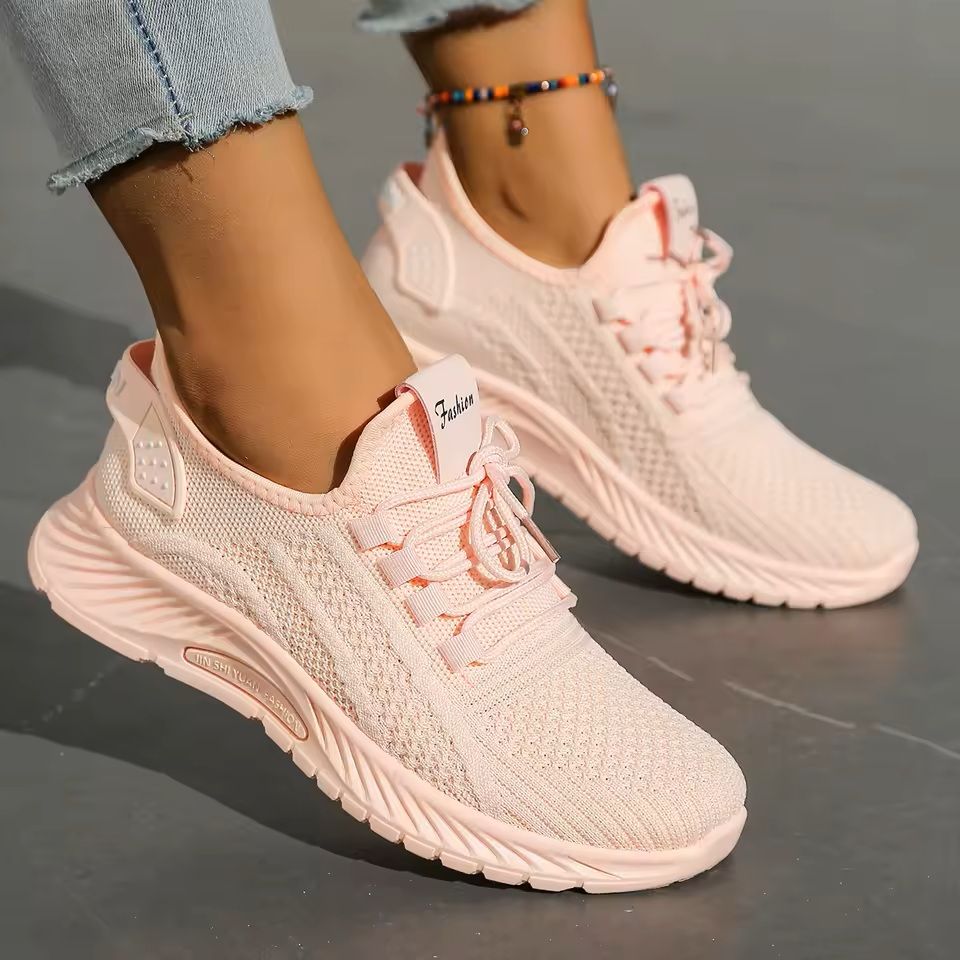 Womens Casual Fly Weave Sneakers For Fall Walking And Everyday Wear 4