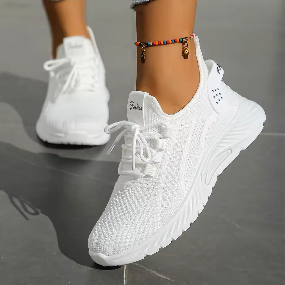 Womens Casual Fly Weave Sneakers For Fall Walking And Everyday Wear 5