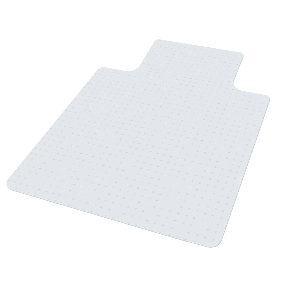 Heavy Duty PVC Home Office Thicken Chair Mat Rectangular Lip Design With Studded Back For Carpet Pr 8