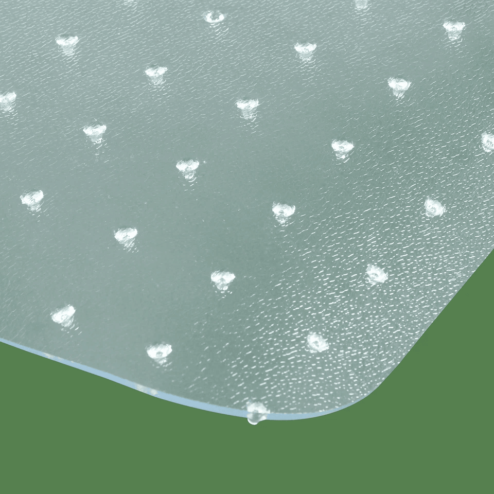 Heavy Duty PVC Home Office Thicken Chair Mat Rectangular Lip Design With Studded Back For Carpet Pr 6