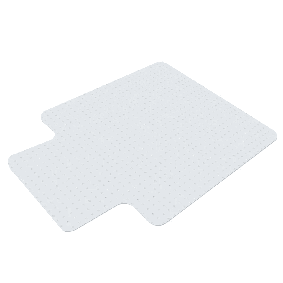 Heavy Duty PVC Home Office Thicken Chair Mat Rectangular Lip Design With Studded Back For Carpet Pr 18