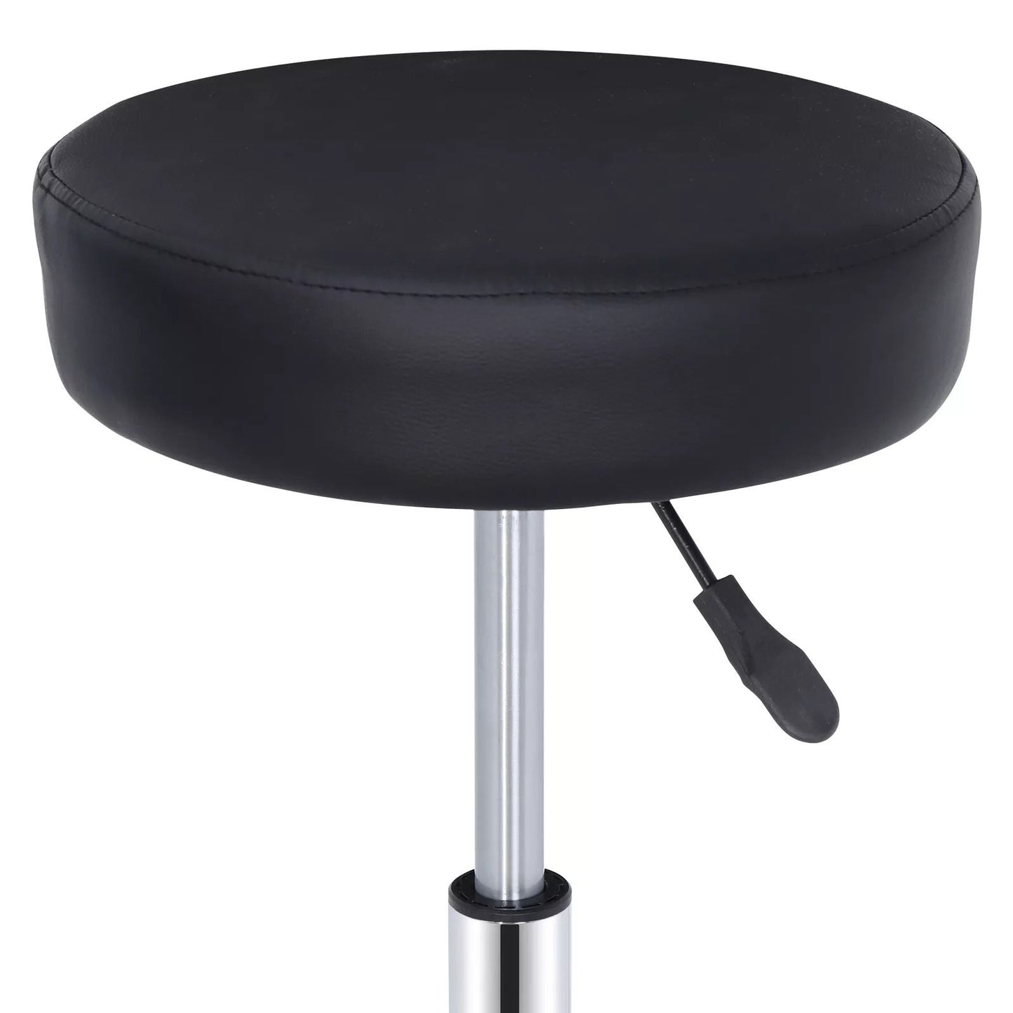 Adjustable Hydraulic Salon Stool PU Leather Round Rolling Chair With 360 Swivel Casters For Tattoo  2