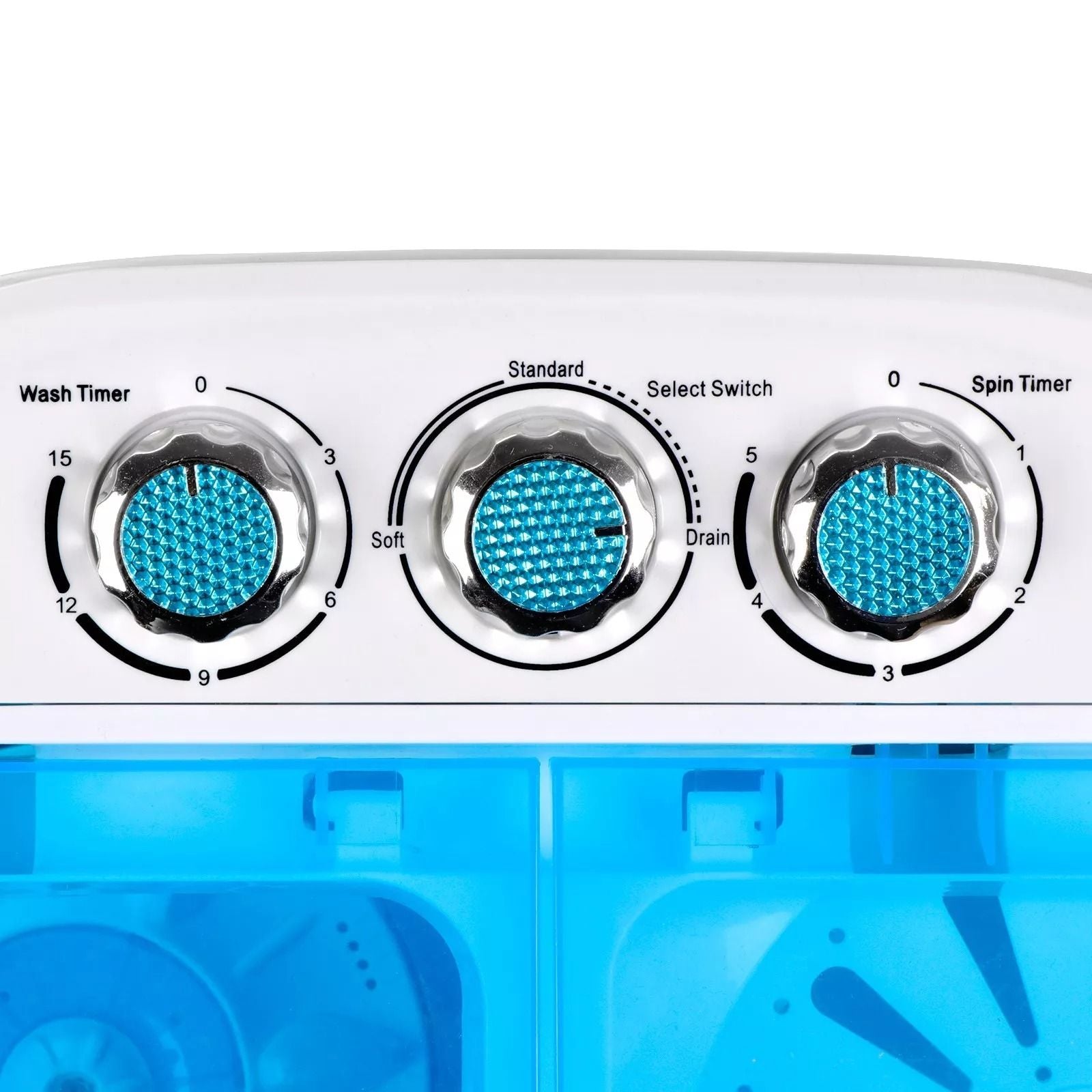 10lbs Mini Washing Machine  Compact Twin Tub Portable Washer  SpinDryer For Small Spaces 6