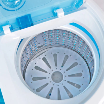 10lbs Mini Washing Machine  Compact Twin Tub Portable Washer  SpinDryer For Small Spaces 7
