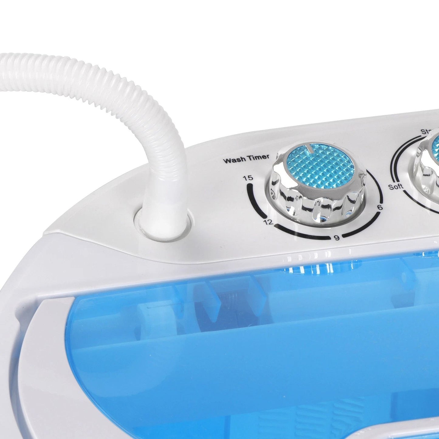 10lbs Mini Washing Machine  Compact Twin Tub Portable Washer  SpinDryer For Small Spaces 9