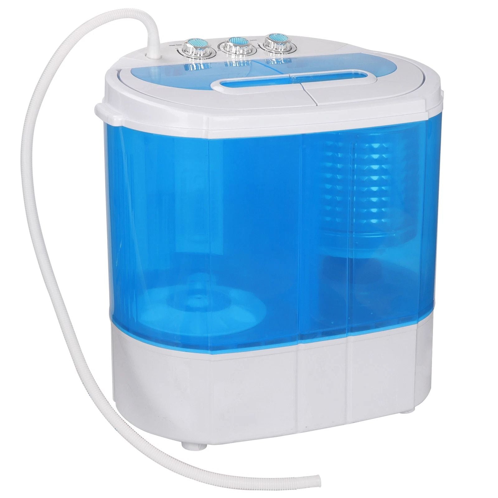 10lbs Mini Washing Machine  Compact Twin Tub Portable Washer  SpinDryer For Small Spaces 11