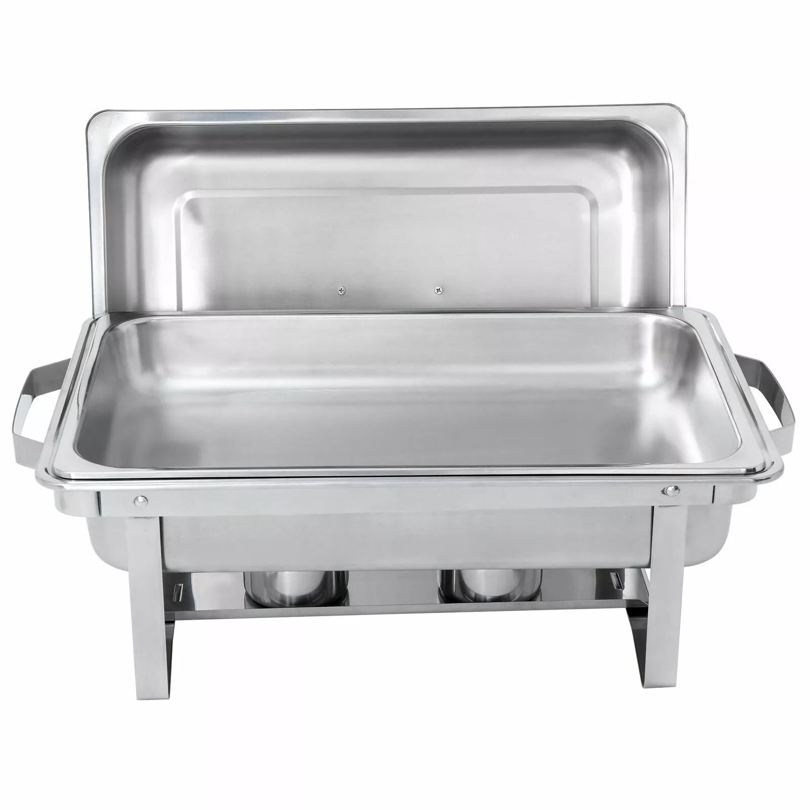 4 Pack 8 QT Stainless Steel Chafer Set  Catering Food Warmer Chafing Dishes For Buffets Parties  Ev 10