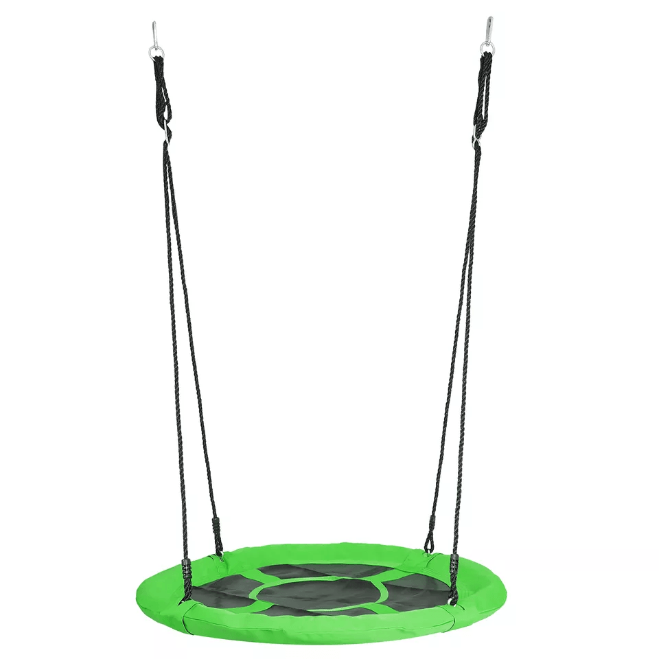 HeavyDuty Adjustable Round Saucer Tree Swing Set With Web Net Outdoor Playground Swing For Kids Bac 12