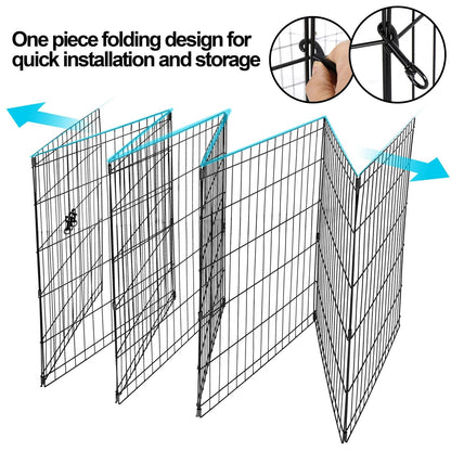 30 Heavy Duty Metal Dog Playpen  8Panel Expandable Pet Fence Exercise Kennel For Cats  Small Pets   10