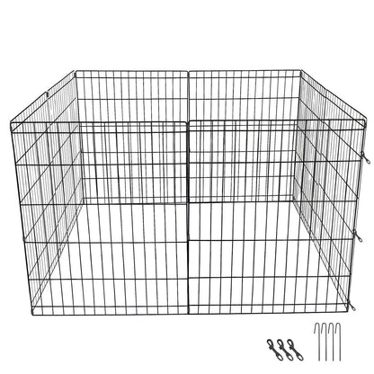 30 Heavy Duty Metal Dog Playpen  8Panel Expandable Pet Fence Exercise Kennel For Cats  Small Pets   4