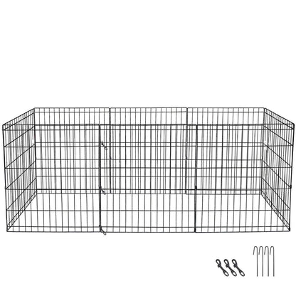 30 Heavy Duty Metal Dog Playpen  8Panel Expandable Pet Fence Exercise Kennel For Cats  Small Pets   7