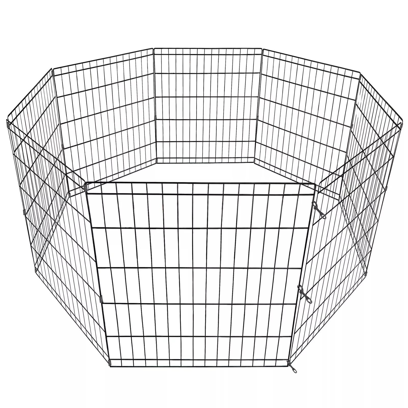 30 Heavy Duty Metal Dog Playpen  8Panel Expandable Pet Fence Exercise Kennel For Cats  Small Pets   8