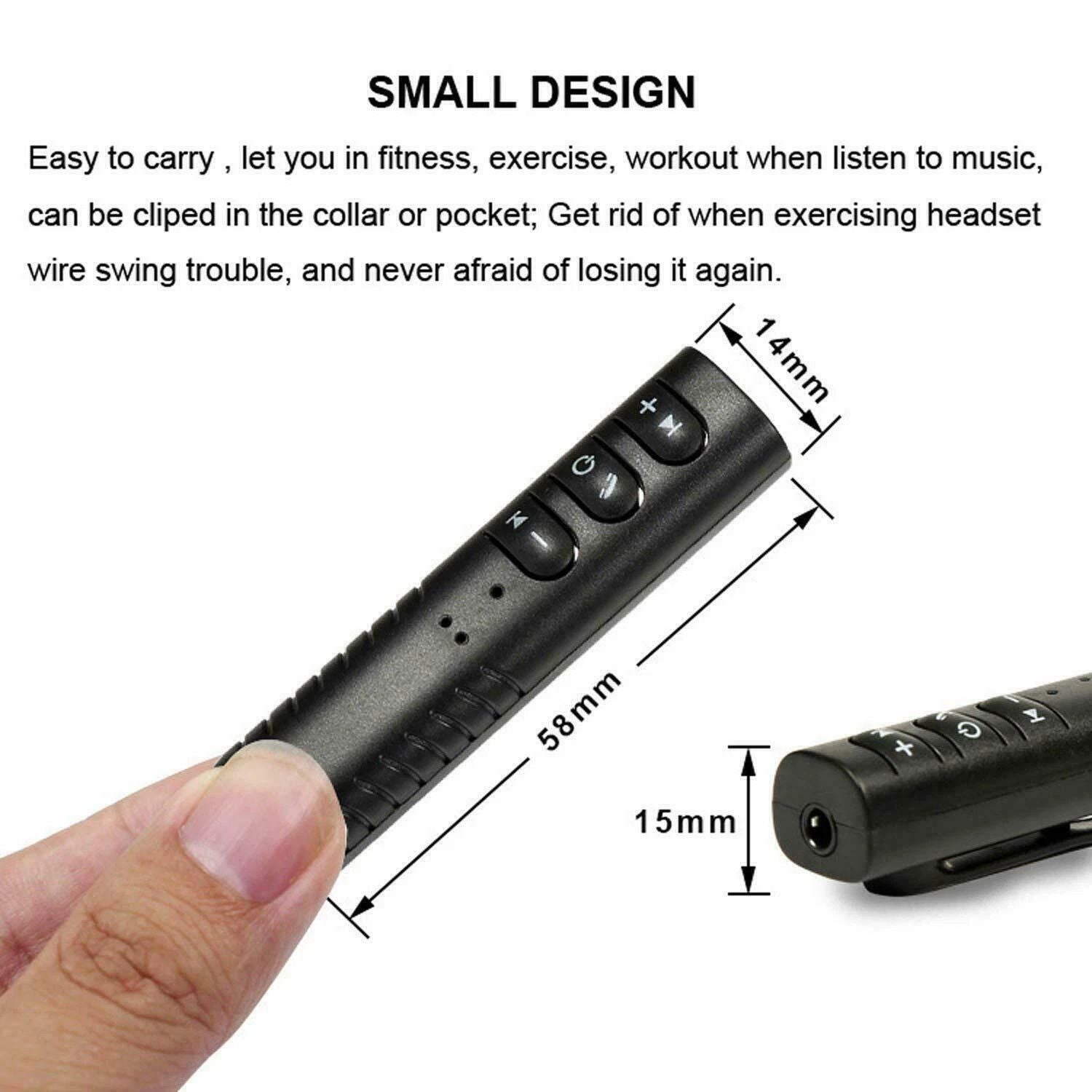Wireless Bluetooth Car Adapter Mini Receiver For AUX Audio 35mm Speaker Adapter 8