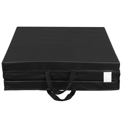 NonSlip PU Leather Folding Gym Mat Portable Exercise Mat For Gymnastics Yoga Pilates Stretching Tum 4