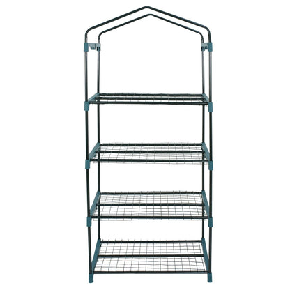 4Tier Walkin Greenhouse For Plants Seeds  Flowers  Durable Storage Shelves For Backyard Patio Balco 2