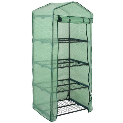 4Tier Walkin Greenhouse For Plants Seeds  Flowers  Durable Storage Shelves For Backyard Patio Balco 6