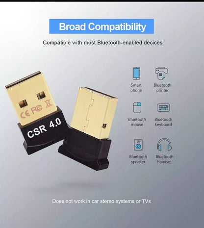 Bluetooth USB 40 Dongle Adapter Wireless Receiver For PC Laptop Windows 1087 3