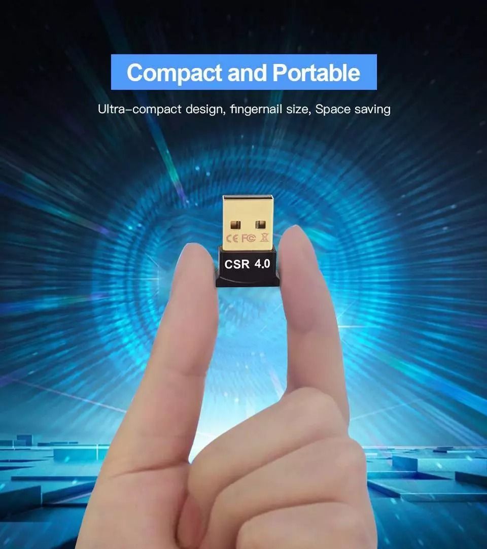 Bluetooth USB 40 Dongle Adapter Wireless Receiver For PC Laptop Windows 1087 6