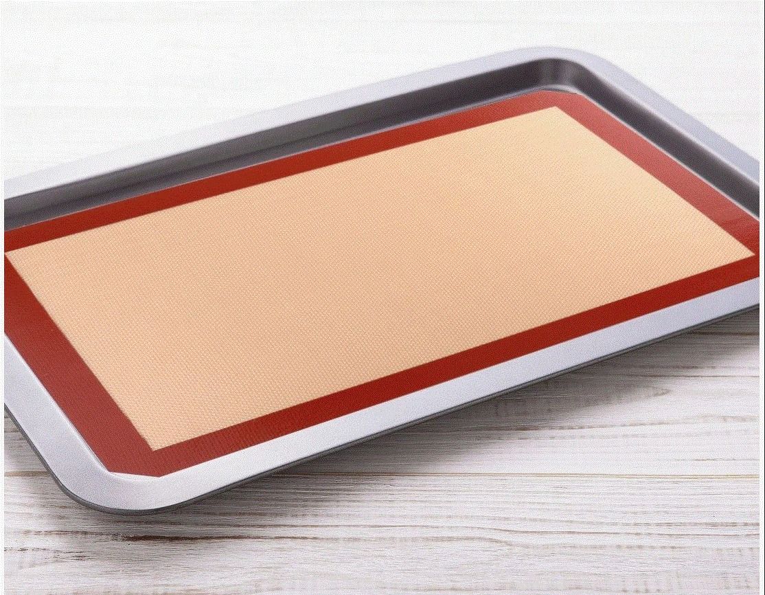 Silicone Baking Mat Set Of 2 NonStick OvenSafe Cookie Sheets For Baking  Pastry 1