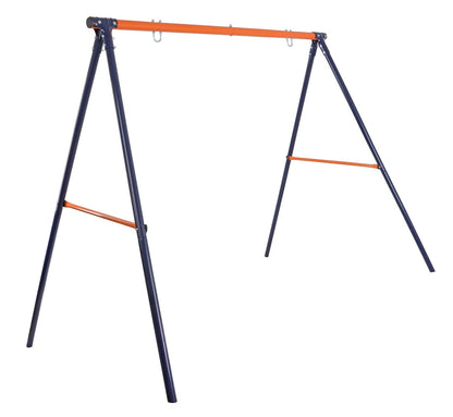 Metal AFrame Swing Set Stand For Kids HeavyDuty Backyard Play Frame With Fun Outdoor Swing Chair Fo 3
