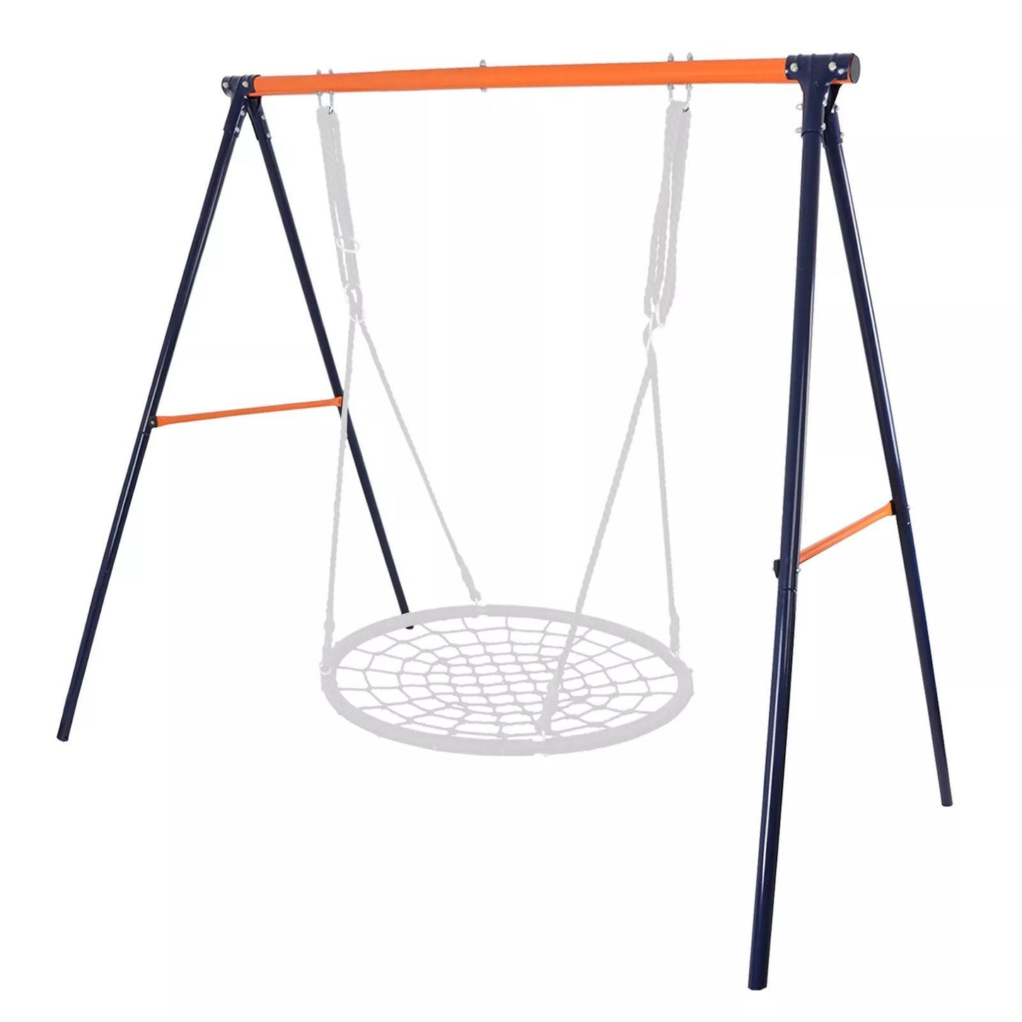 Metal AFrame Swing Set Stand For Kids HeavyDuty Backyard Play Frame With Fun Outdoor Swing Chair Fo 4