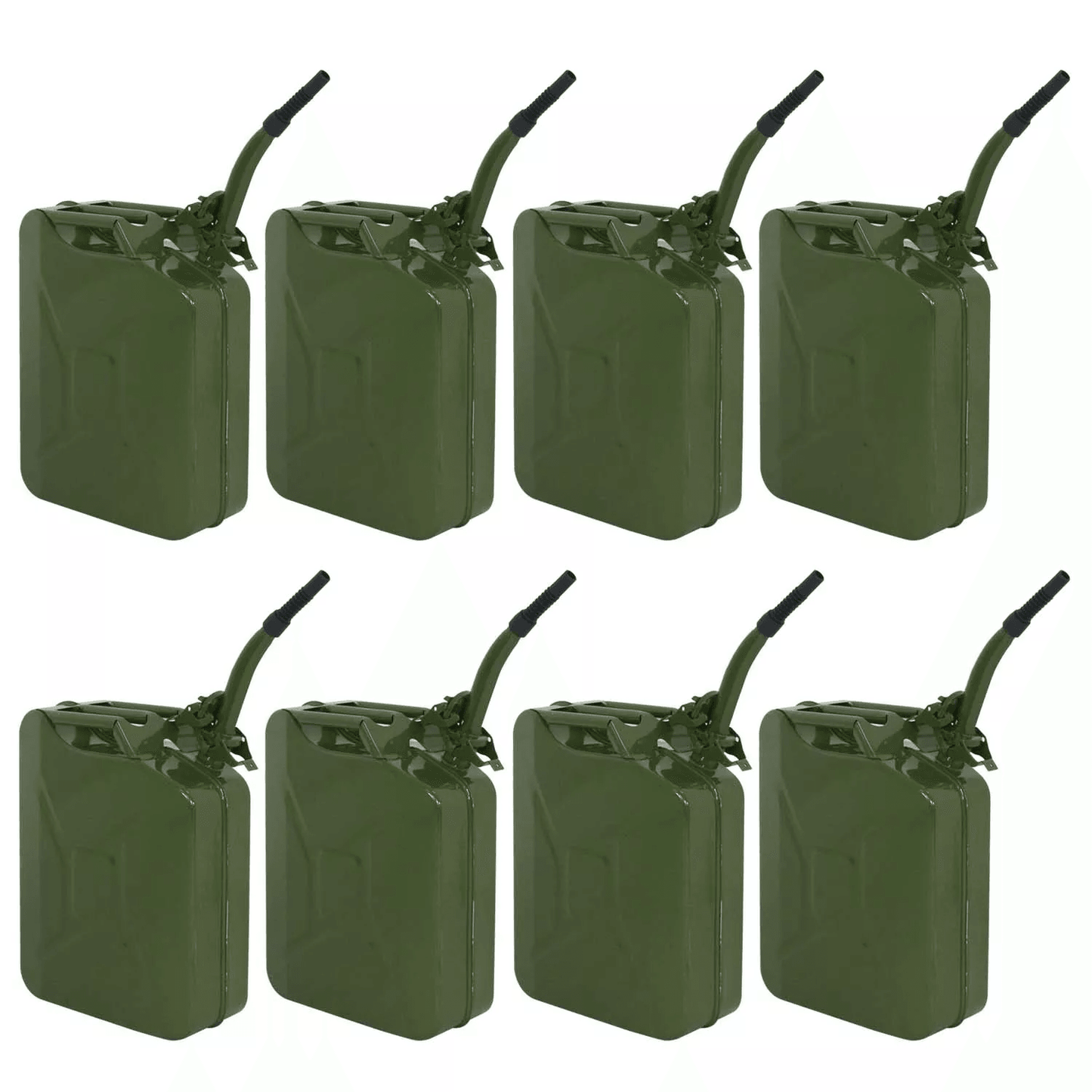 Jerry Can, Gallon Steel Backup Gasoline Tank Military Green Fuel Storage for Emergency Use