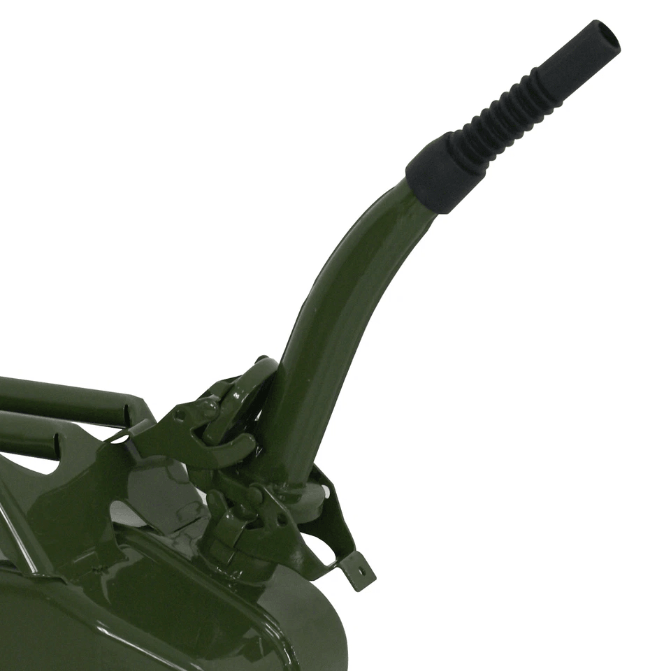 Jerry Can Gallon Steel Backup Gasoline Tank Military Green Fuel Storage For Emergency Use 1
